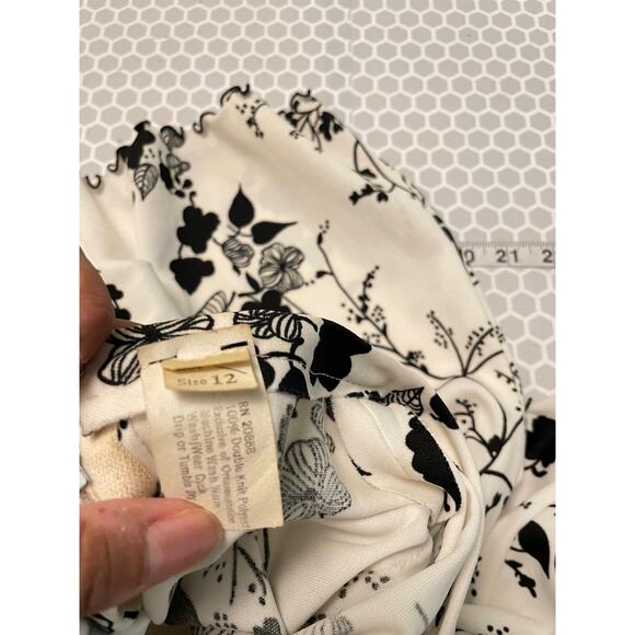 Vintage Womens Top Size 12 Floral Lettuce Hem Romantic Whimsigoth Fairy 70s FLAW - Picture 6 of 11